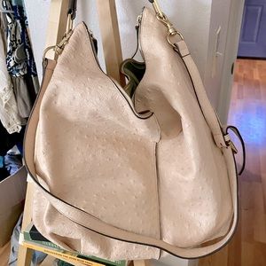 Got it love it genuine leather ostrich satchel crossbody